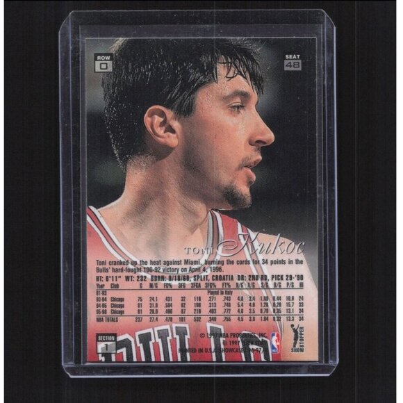 1996-97 Flair Showcase 48 Toni Kukoc Flair Showcase Row 0 BULLS - Picture 2 of 2